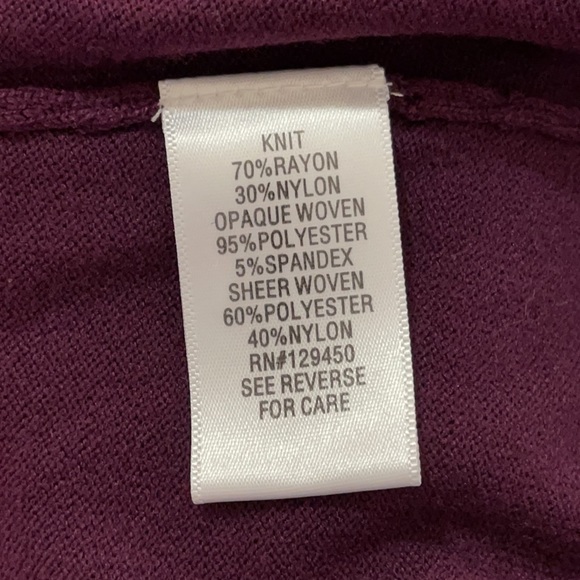 ☀️ 5/$20 NWT Apt. 9 Purple Ruffled Blouse. 3X - Picture 7 of 9